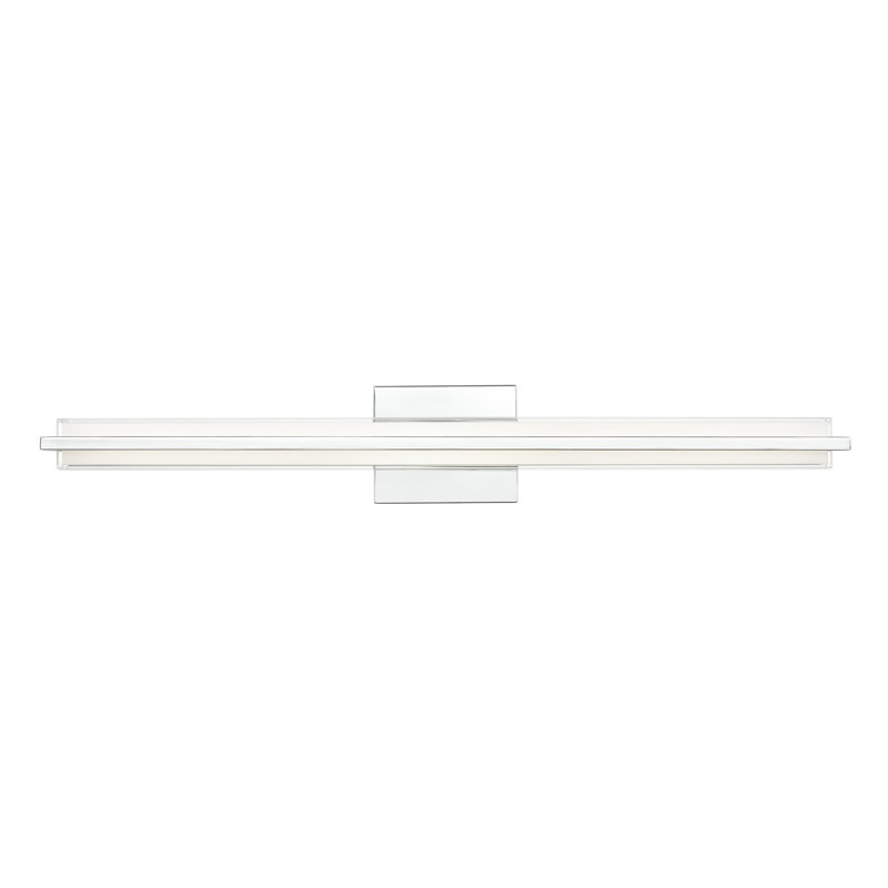 Jamestown Dimmable LED Bath Bar, Polished Chrome