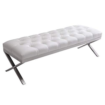 Loden Polyester Blend Upholstered Bench