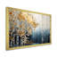 Minimalism Blue And Gold Forest On Canvas Print-424257267-424257269