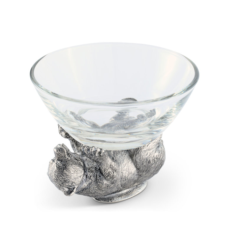 Woodland Creatures Glass Dessert Bowl