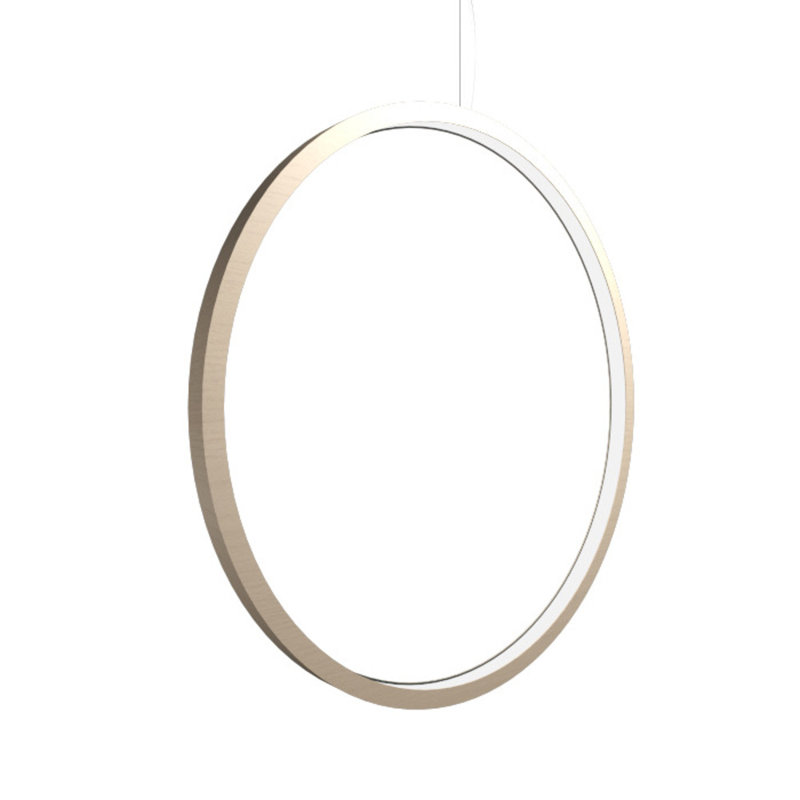 1 - Light LED Unique/Statement Pendant, 39.37" H x 39.37" W x 1.17" D, Organic Cappuccino