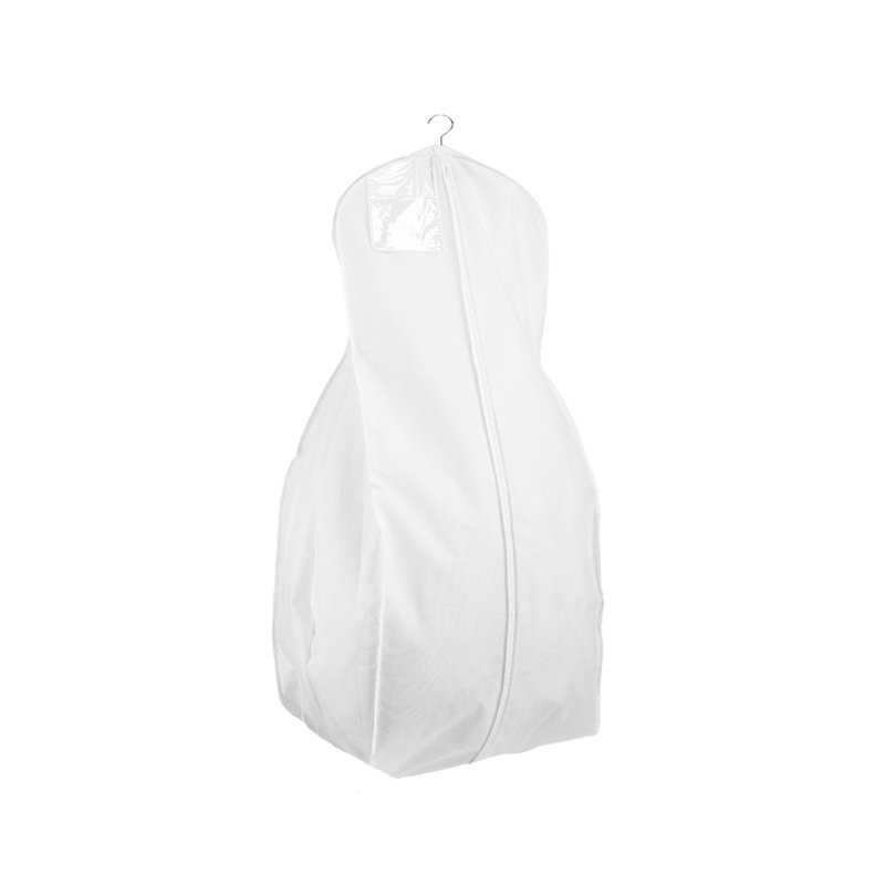 Sac à vêtements en tissu, H 72 po x l 24 po x P 20 po, Blanc
