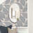 Vidal Stainless Steel Oval Mirror