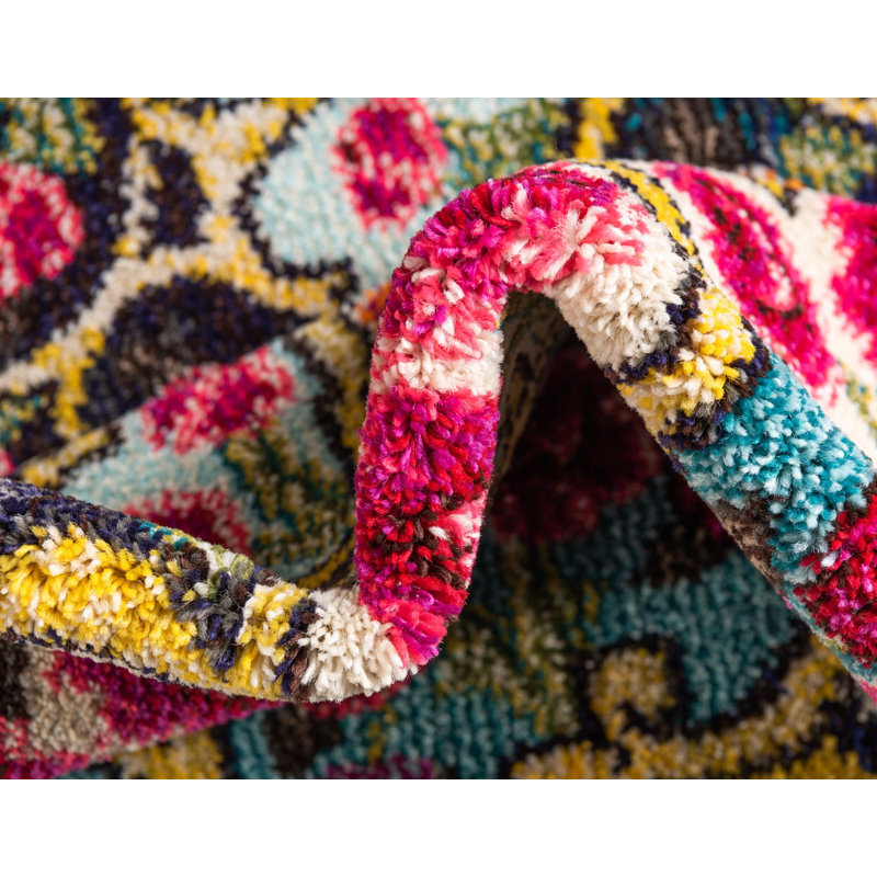 Dimonetta Ikat Indoor Rug, Rectangle 5'1" x 8'