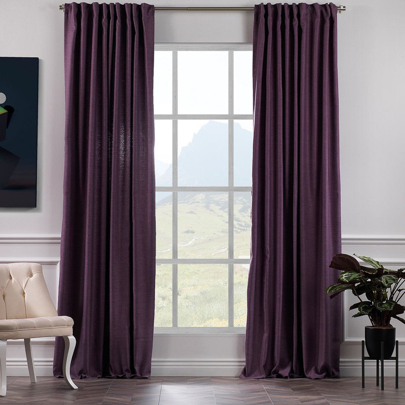Panneau décoratif décoratif extra large et très long fait sur mesure, Mauve, L 100 po x L 72 po