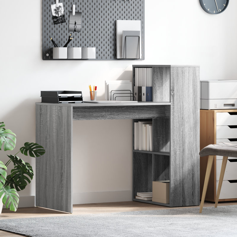 Writing Desk Engineered Wood, Grey Sonoma