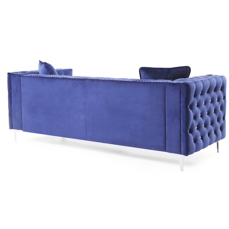 Velours bleu doux au toucher avec détails - Détails spacieux du G829a-s