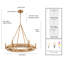  Lustre Manila en laiton avec feuille de maïs naturel-1009518638-1009518633