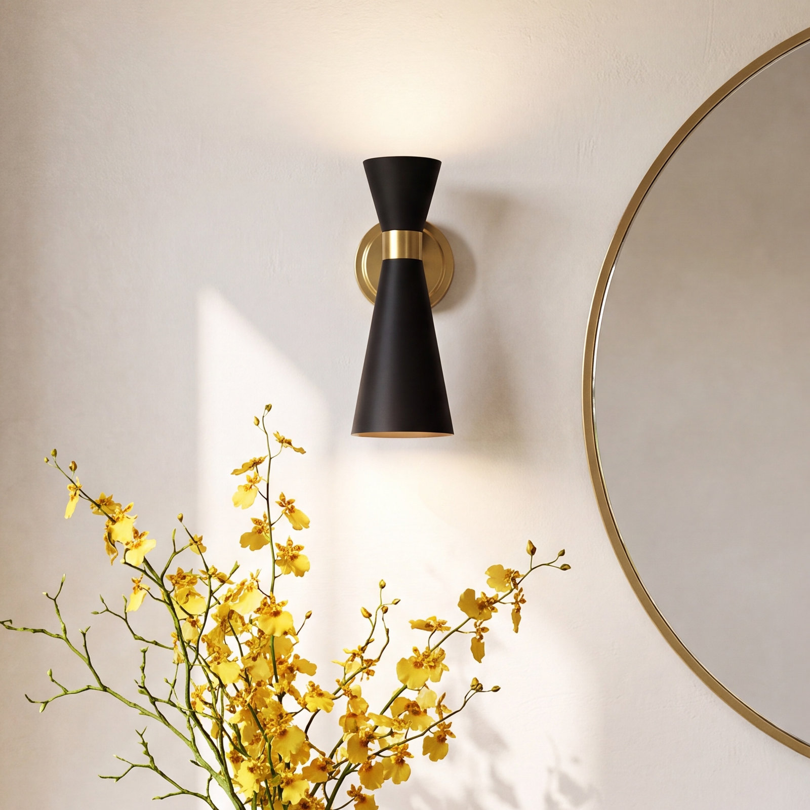 Jorgie Single Dimmable Vanity Light, White