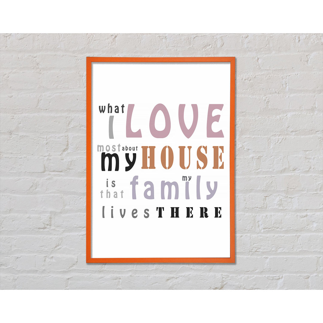 Was ich an meinem Haus liebe - Single Picture Frame Typography