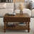 31.5 Inch Square Fluted Lift-Top Coffee Table With Hidden & Open Storage, Hydraulic Raising Mechanism, Retro Solid Wood Legs For Living Room, Sofa (Walnut)-443566995