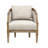 Classic Solid Wood Accent Chair with Durable Polyester Upholstery and Elegant Design for Comfortable Seating