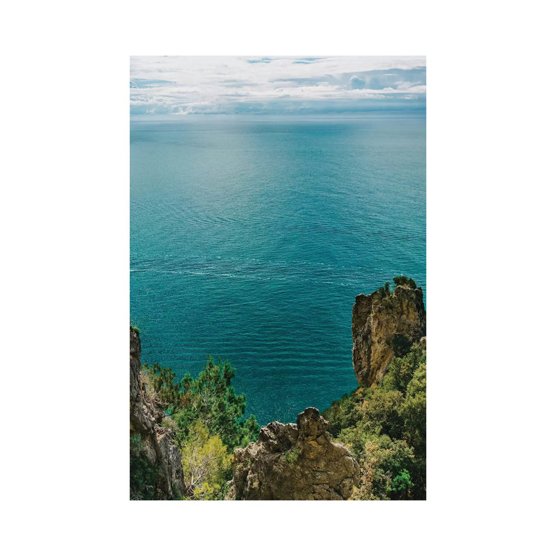 Amalfi Coast Water XIX 1 Piece Wall Art on Canvas, 101.6cm H x 66.04cm W x 3.81cm D, Wrapped Canvas