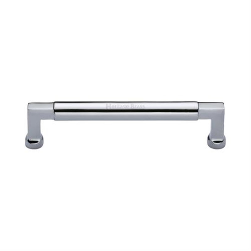 Heritage Brass Heritage Cabinet Pull Bauhaus Design, Polished Chrome, 16cm H x 16cm W x 17.6cm D