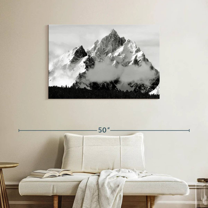 Grand Tetons enneigé Alvord, H 26 po x l 39 po