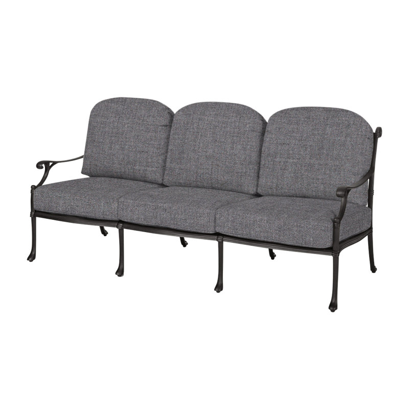 Michigan Sofa - Knock Down (KD) with Sunbrella Cushions, Vintage, Cast Slate Sunbrella® Plainweave