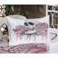 Drap-housse et coussin décoratif Ambesonne, blanc, rose pâle, noir-106793003