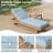 Outdoor 4'' Chaise Lounge Cushions Lounge Chair Cushions 21" W X 72" L-1925473296