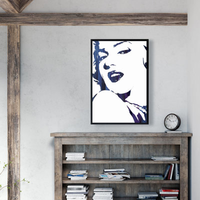 «Marilyn Monroe In Blue» sur toile