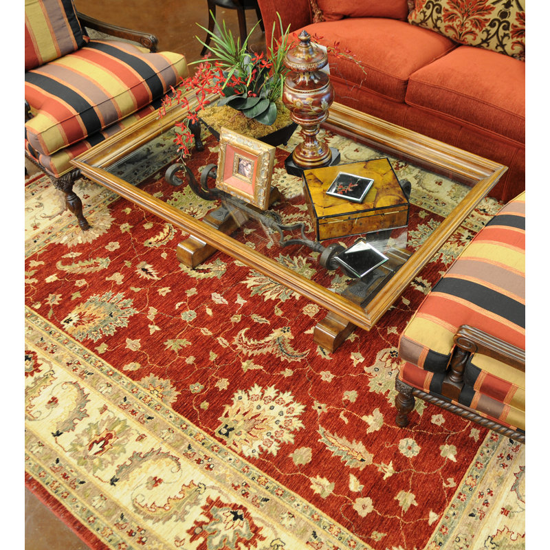 Durden Wool Oriental Area Rug, Rectangle 2' x 3'