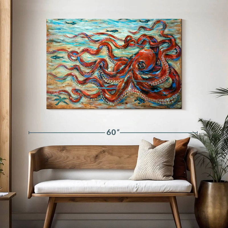 Octopus Crawl, 32" H x 48" W