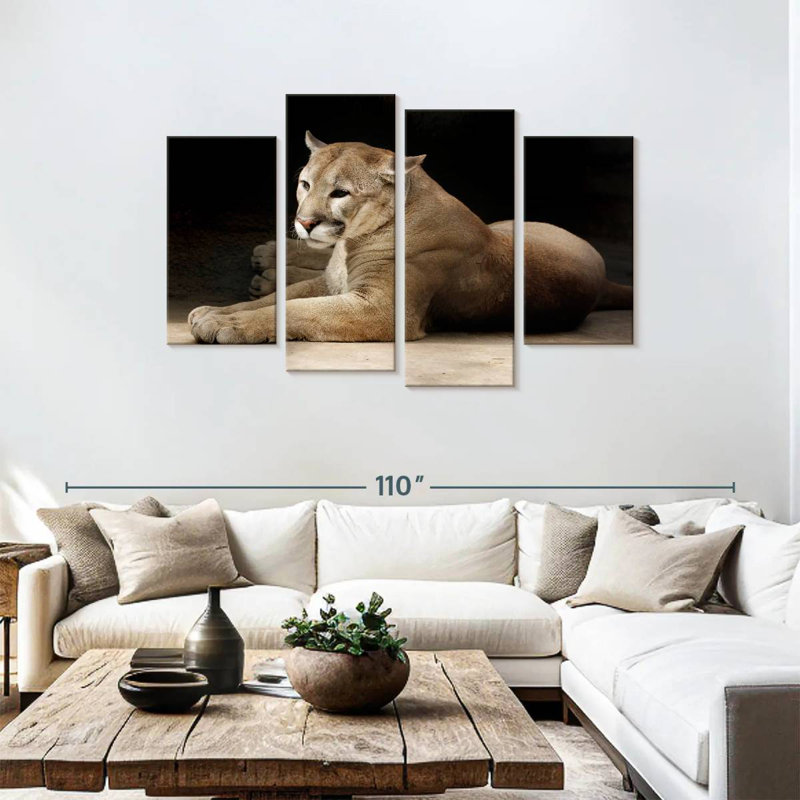 Brampt Lounging Puma, 48" H x 75" W