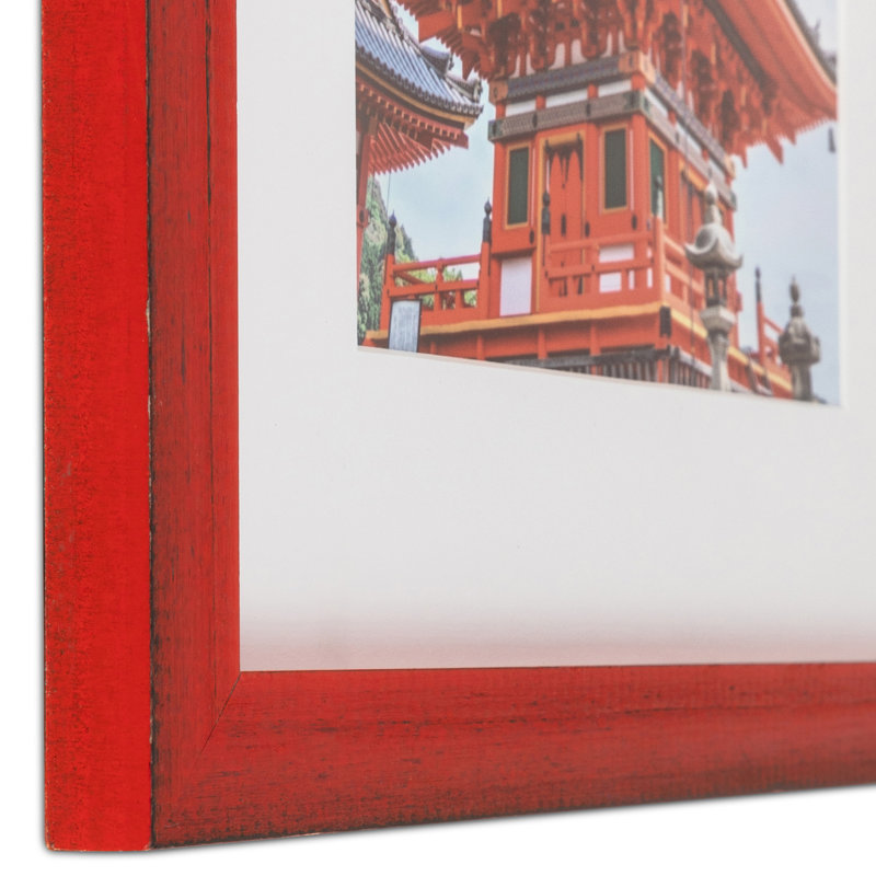 Cadre photo Blevins, 8 po x 10 po, Rouge