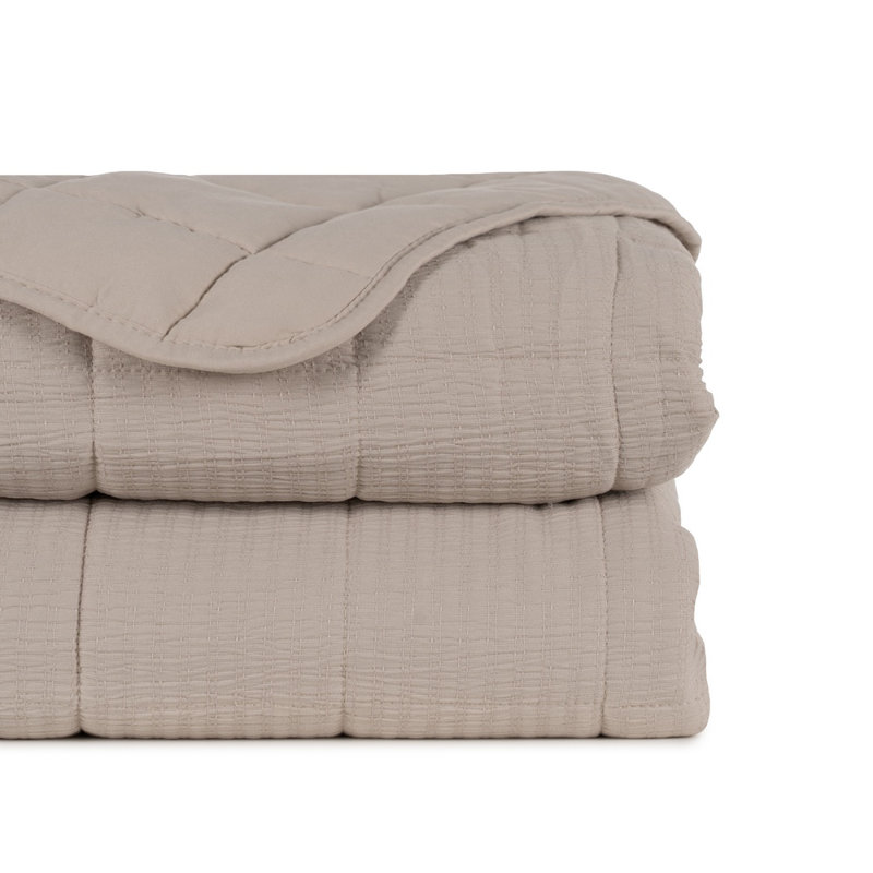 Polyester Solid Colour Bedding, Beige, W280 x L270cm