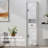 69"H Tall Barn Door Storage Cabinet With Drawer & Adjustable Shelves-250003400