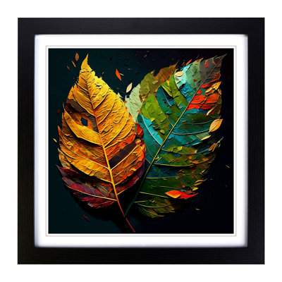 Leaf Painting - Framed Print