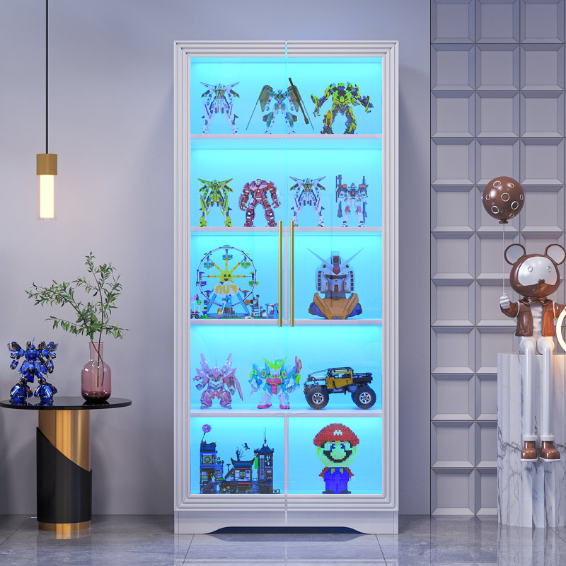 Armetha Display Stand with Lighting, White