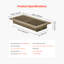 Paquet de 6 évents de plancher en fer pour grilles de ventilation CVC brun