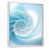 White Floater Framed
