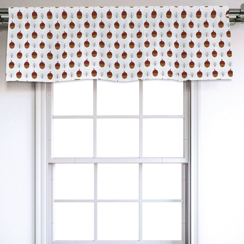 Sateen Ruffled Window Valance