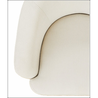 Fauteuil d'appoint en velours côtelé avec pieds en métal, fauteuil rembourré moderne pour le confort du salon et de la chambre à coucher