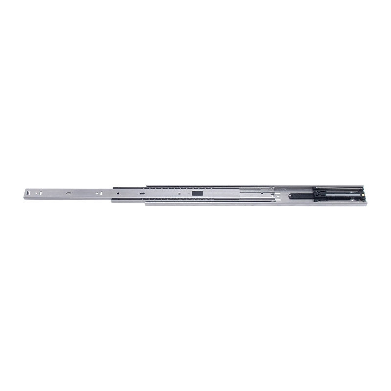 Coulisse de tiroir latérale à extension complète Sugatsune en acier inoxydable, 70 cm (27-9/16 po), capacité de 31 kg (68,34 lb), fermeture amortie