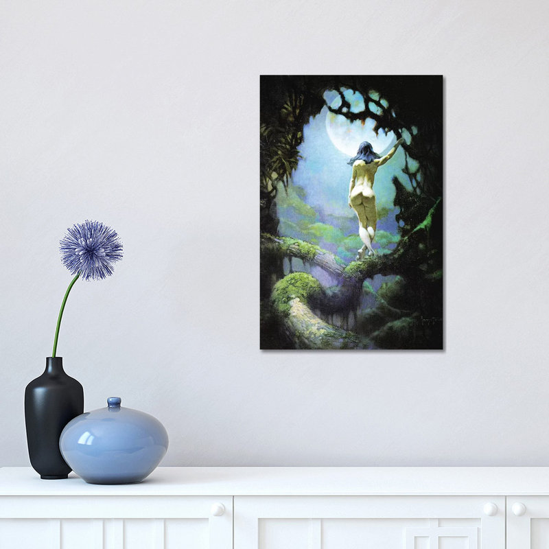 Moon Rapture by Frank Frazetta - Wrapped Canvas Print, 45.72cm H x 30.48cm W x 1.9cm D
