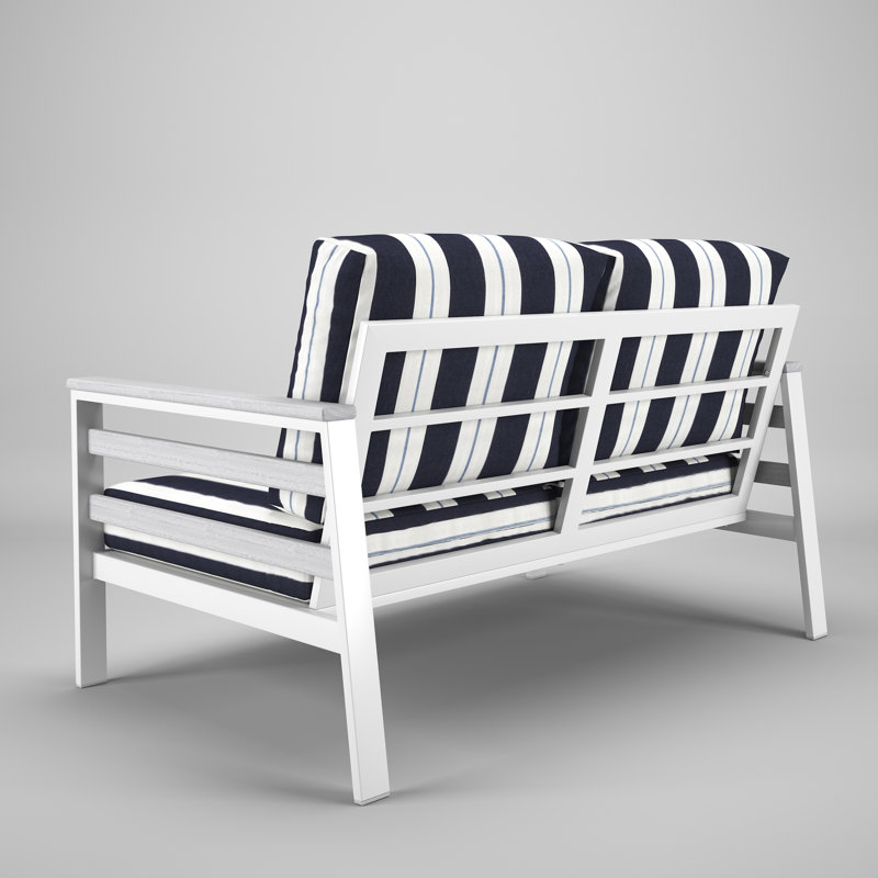 Townsend 55" Sunbrella® Patio Loveseat, Relate Harbor