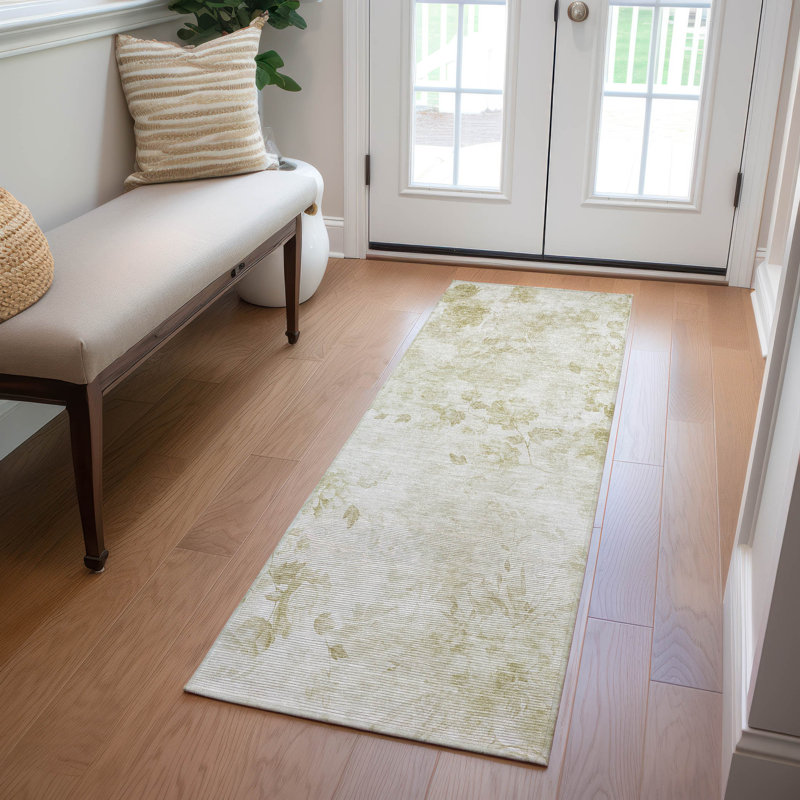 Karsyn Washable Floral Indoor / Outdoor Rug, Runner 2'3" x 7'6"