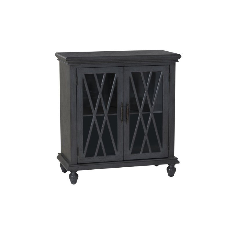 Kelcey 2 Door Cabinet Grey, Gray