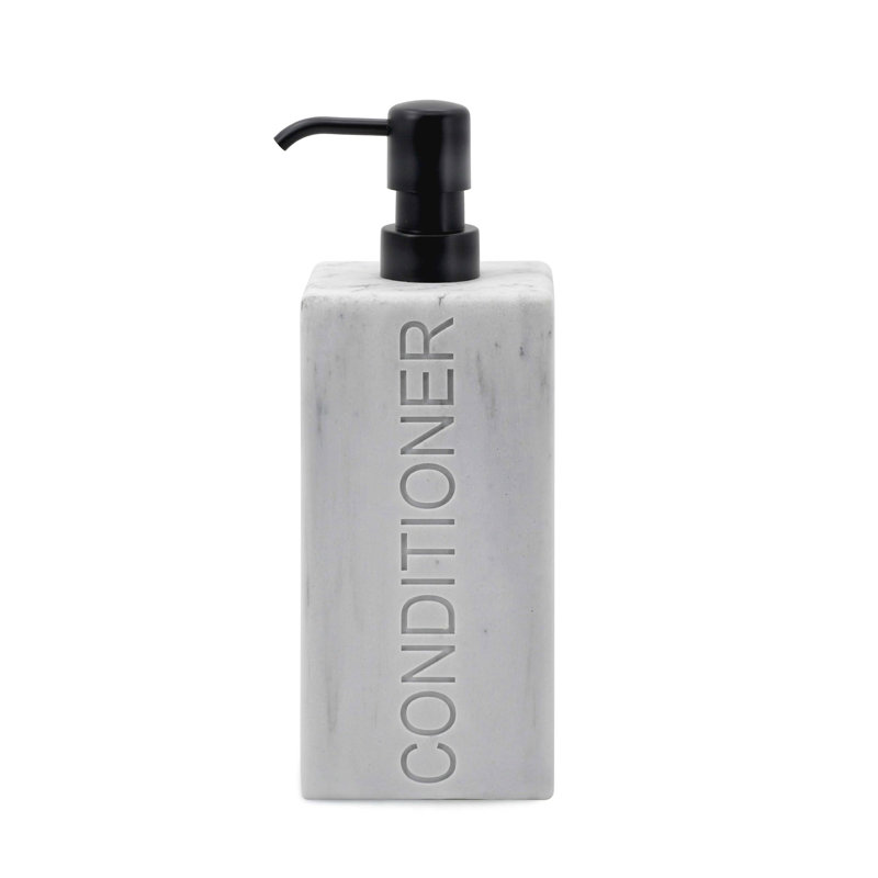  Rectangular Resin Conditioner Dispenser - Marble, Marble