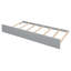 Lit double pleine grandeur en bois avec lit gigogne simple, gris classique, structure en bois robuste, conception peu encombrante-1608729965-1608729961