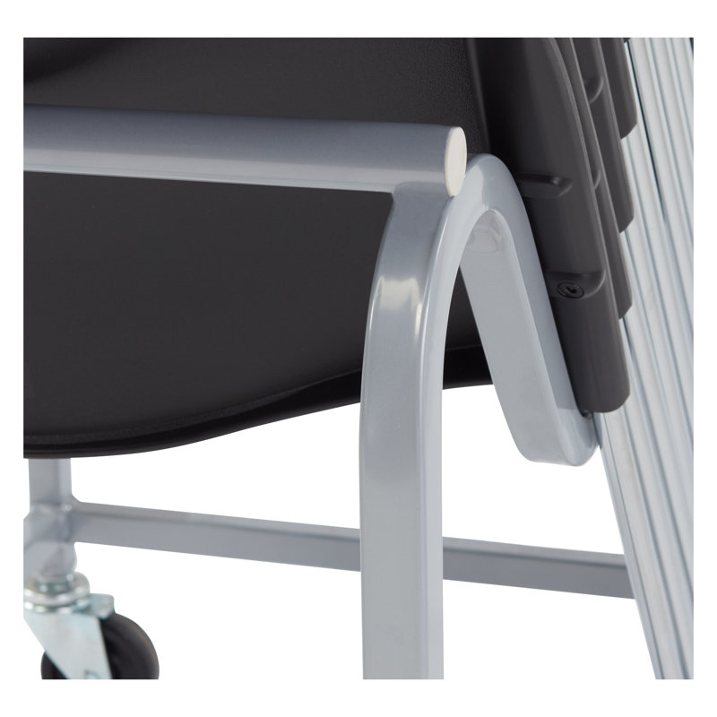 Heavy-Duty Steel Flat Dolly with Caster Wheels