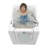 Ella Front Entry 32"x40" Acrylic Hydro Massage Walk-In Bathtub, Right Outward Swing Door Heated Seat 2 Piece Fast Fill Faucet, 2" Drain
