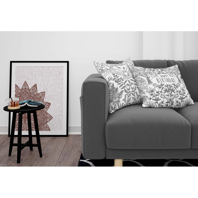 Patterned Pillow Cover, 18" x 18"