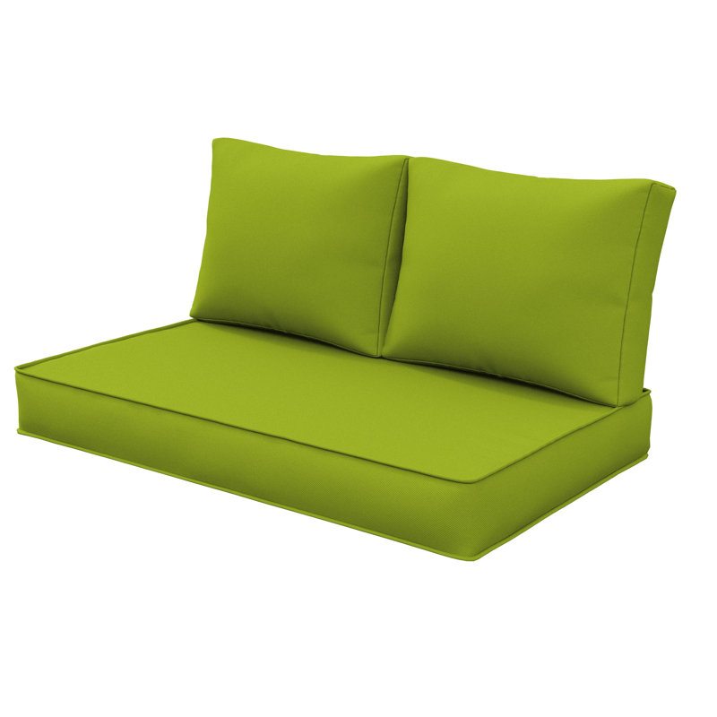 Ensemble de 3 coussins de remplacement de 5 po pour l'extérieur, Vert gazon