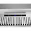 28 po T-4447-1-TG Hotte à conduit laminé 350 CFM en acier inoxydable brossé avec filtres à chicane, commande à pavé tactile, lumières DEL
