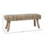 Banc rembourré en laine Fidel