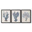 Indigo Reef I - Toile tendue avec châssis sur mesure - 3 pièces