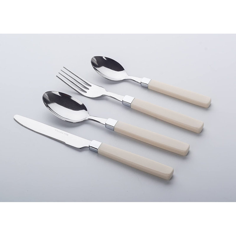 Cutlery 16 Piece Cutlery Set, Service for 4, Beige